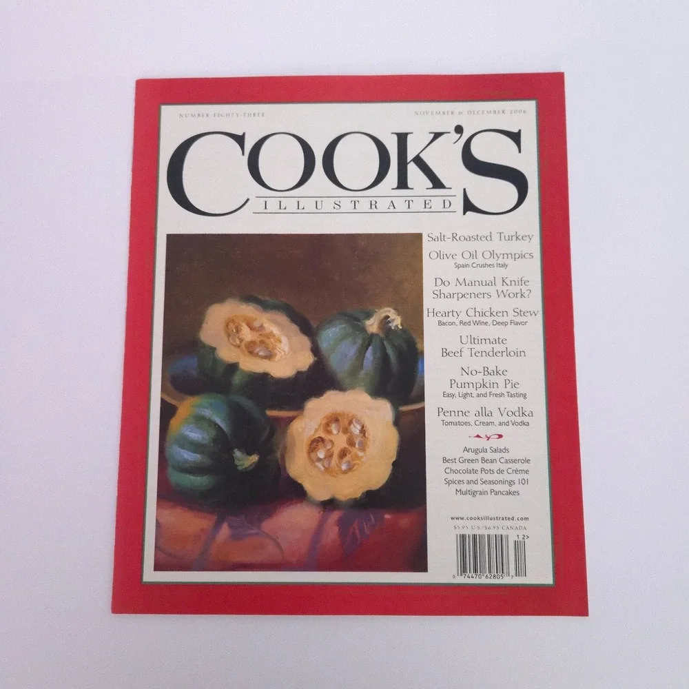 2006 Cook's Illustrated Cooking Magazine‎ Back Issues Lot of 6 Complete Year
